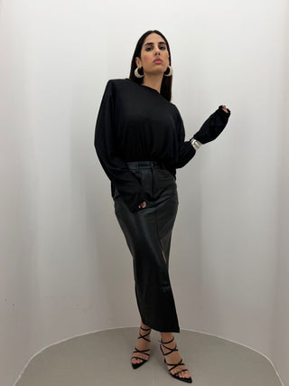 GONNA IN ECOPELLE BLACK